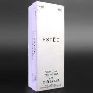 Box für Estée Silken Tassel Perfume Flacon 7ml Parfum von Estée Lauder