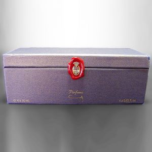Box für Coty 1904-2004: Emeraude - Jasmin de Corse - L'Origan - La Rose Jaqueminot, 4x 15ml Parfum